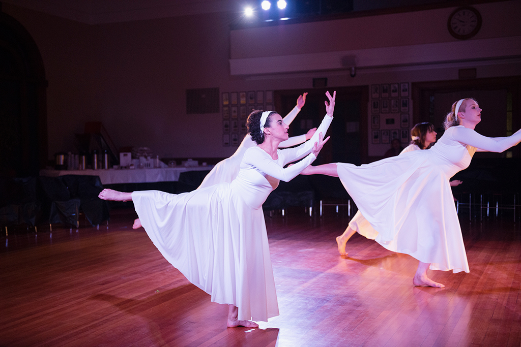 Erin performs with Forty Steps Dance