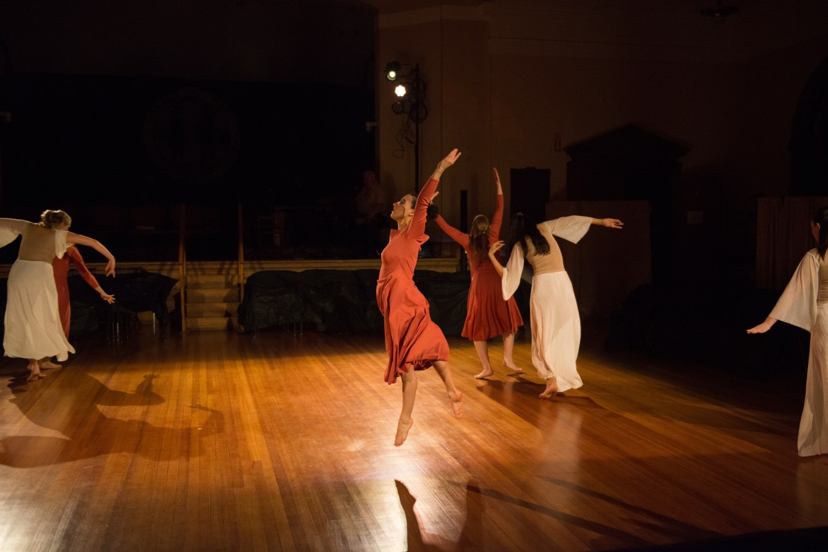 Erin performs with Forty Steps Dance